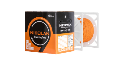 Кабель NIKOLAN F/UTP, 4 пары, Кат.5e, 24 AWG, внутренний, LSZH, 305м/100м 