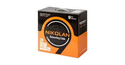 Кабель NIKOLAN F/UTP, 4 пары, Кат.5e, 24 AWG, внутренний, LSZH, 305м/100м 